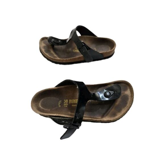 Birkenstock Womens Gizeh Sandal Black Regular 245 Sz 38 US 7 - Picture 6 of 9